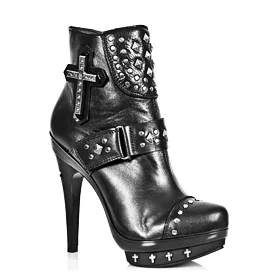 NEW ROCK PUNK063-S1 Černá 36