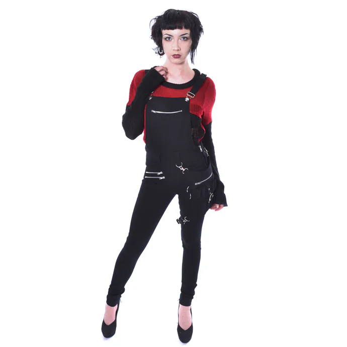 kalhoty gothic VIXXSIN ISABELLA DUNGAREES S